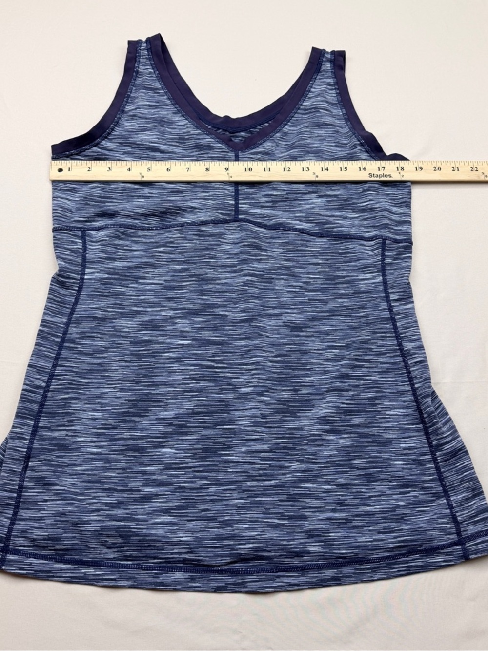 Lucy Sporty Navy Space-Dye Tank Top - Picture 4 of 7